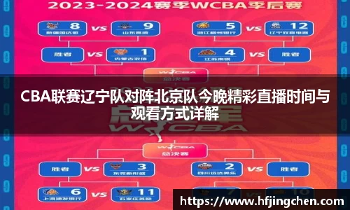CBA联赛辽宁队对阵北京队今晚精彩直播时间与观看方式详解